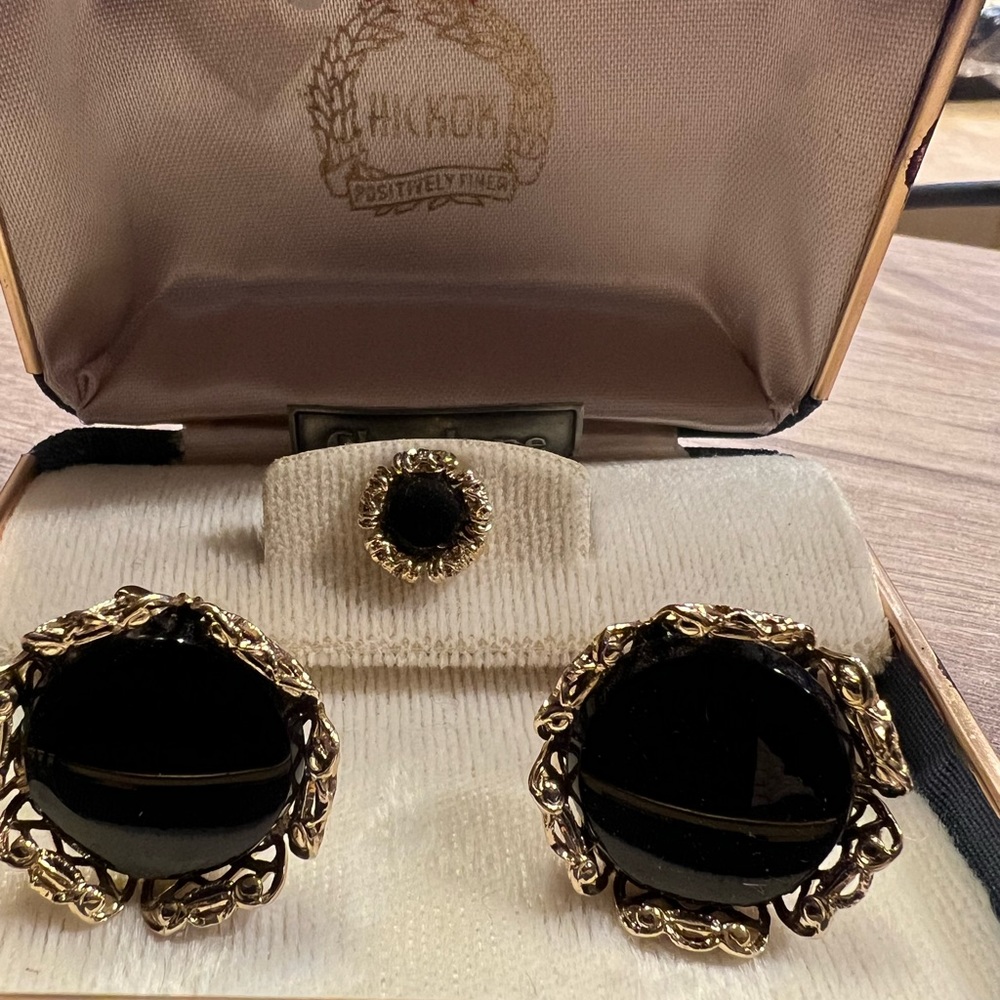 Vintage Hickok Cufflink and Tie Pin set made in USA
